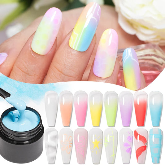 Candy Ombre Puff Gel Nail Polish