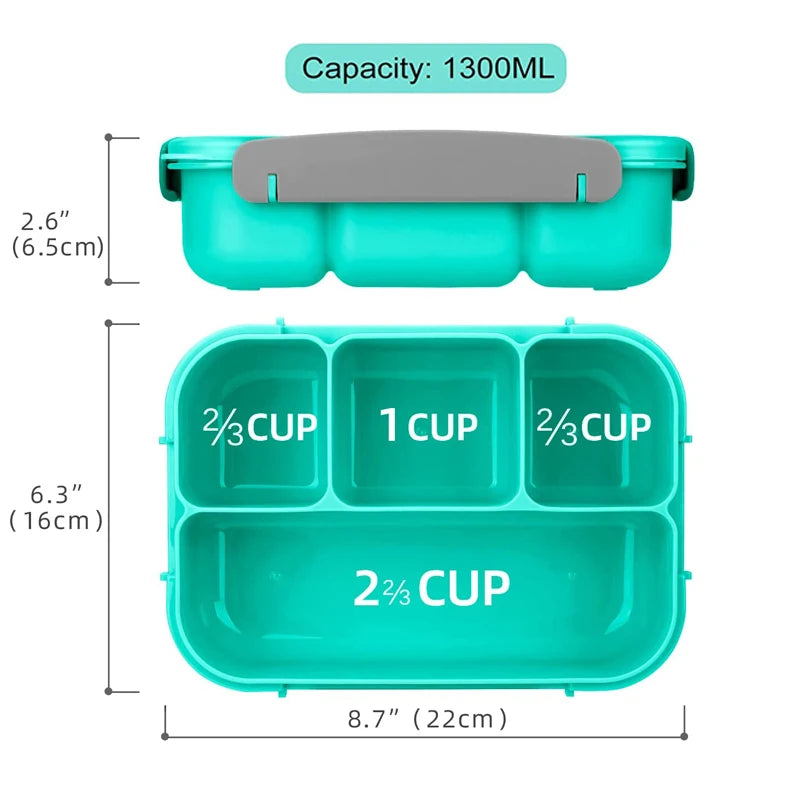 1300ML Microwave Lunch Box