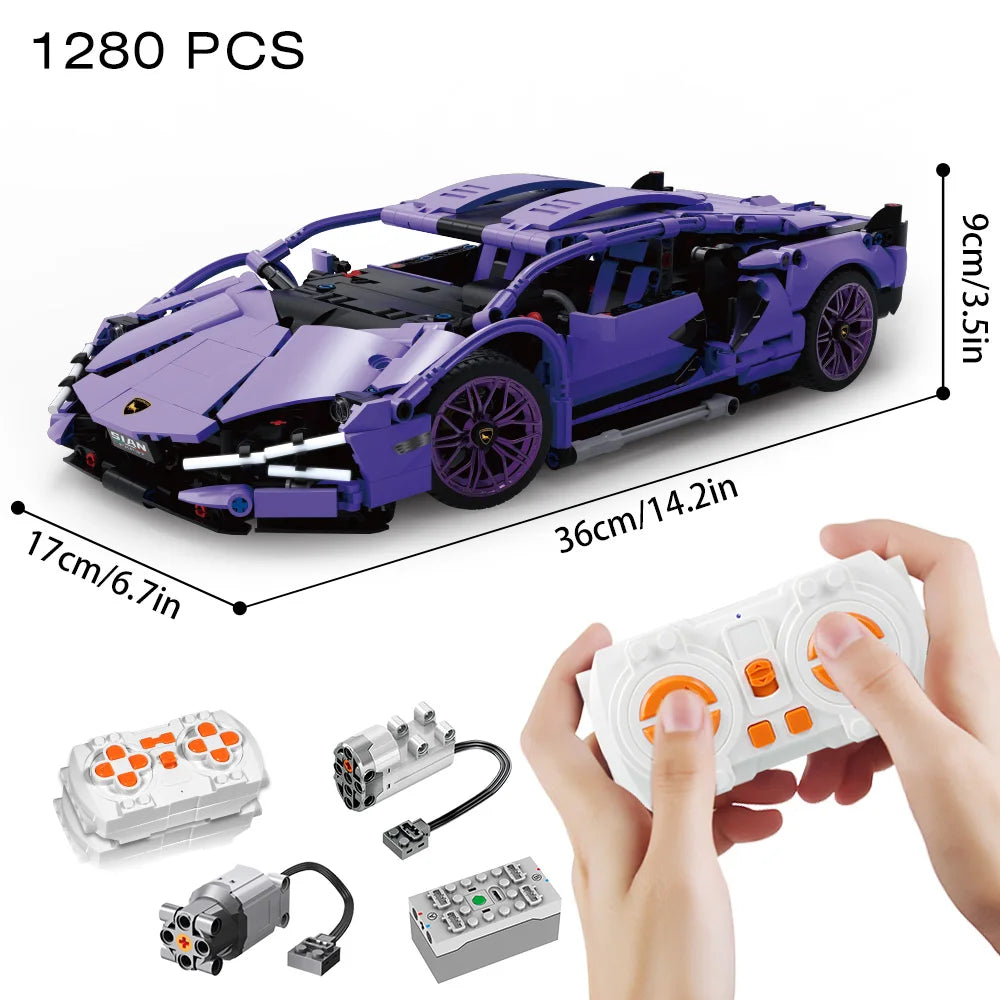 1:14 Racing Sport Car Model Building Blocks