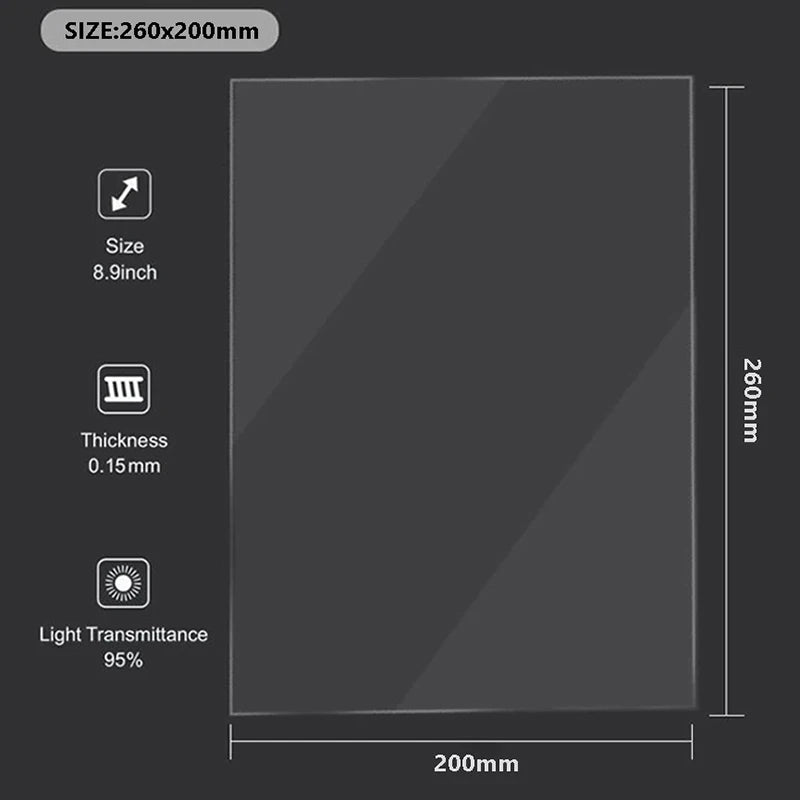 8.9 -9.25Inch FEP Film  for ANYCUBIC Photon Mono