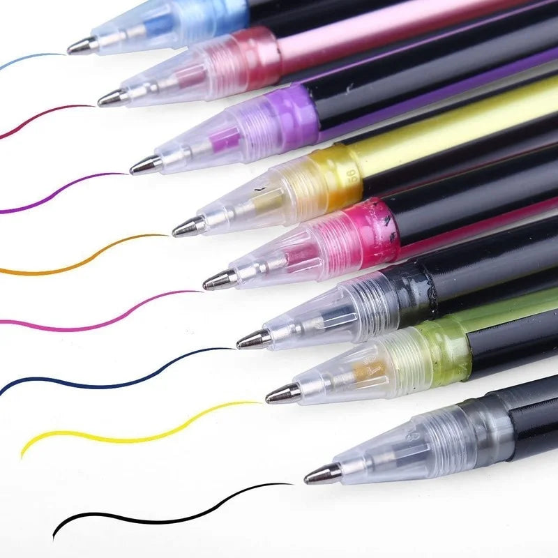 48 Gel Color Ink Glitter Pen