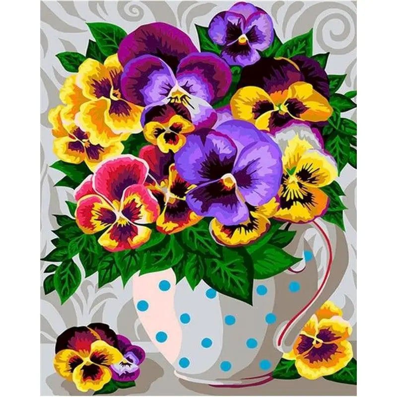 Paintings By Numbers Flowers Kits