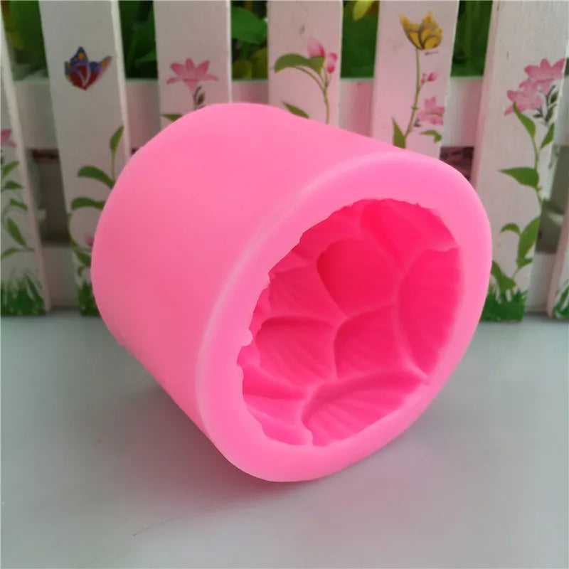 3D Lotus/Flower Ball Candle Silicone Mold