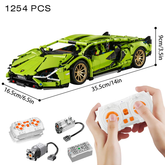 1:14 Racing Sport Car Model Building Blocks