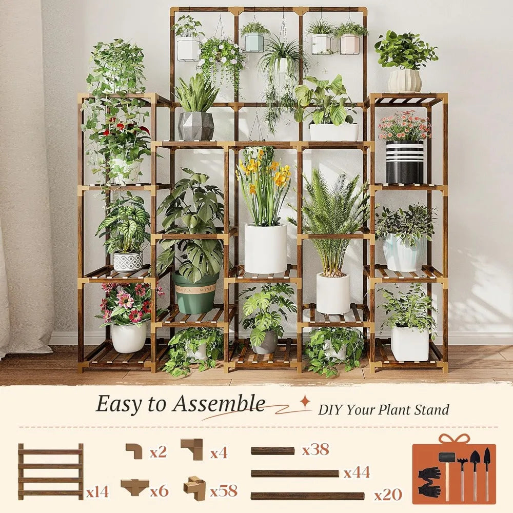 Indoor & Outdoor Tall Plant Stand With 7 Layers