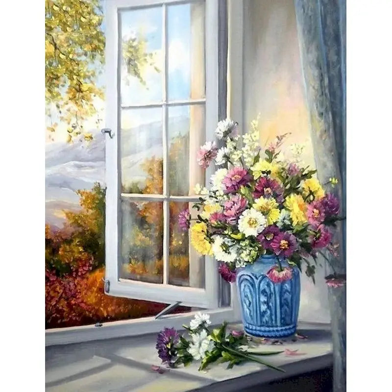 Paintings By Numbers Flowers Kits