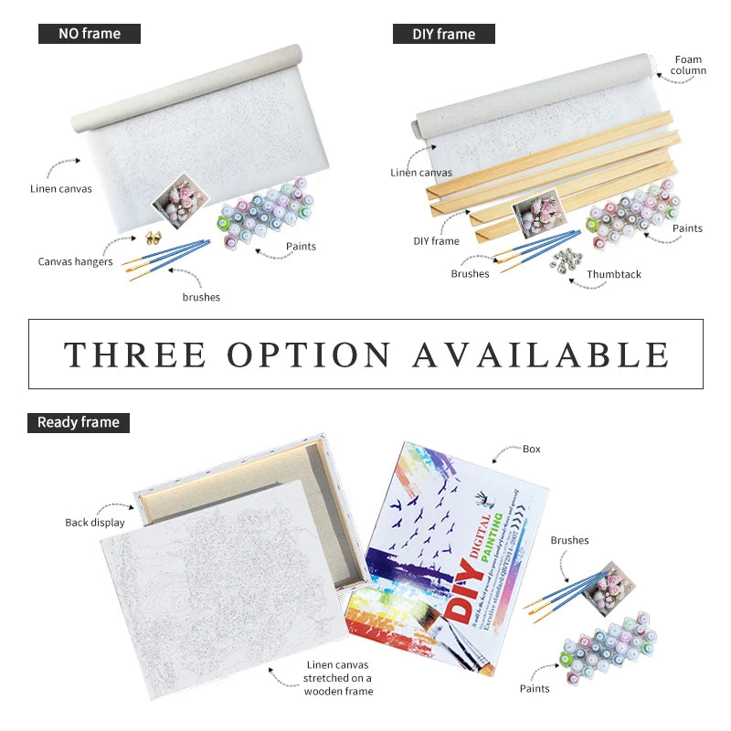 Sunset and Sea View Drawing Number Kits