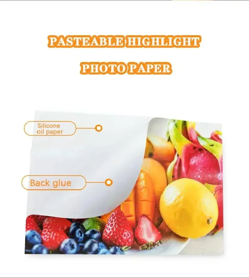 Self-adhesive Inkjet High-gloss Photo Paper