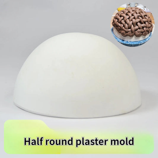 Semi-round Plaster Clay Mold