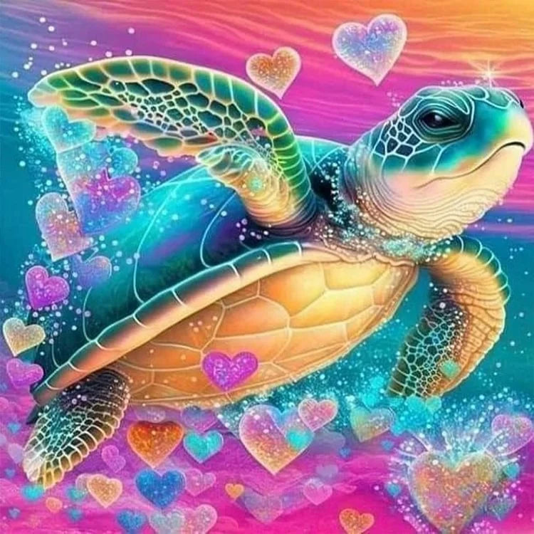 Embroidery Sea Turtle Cross Stitch Kit