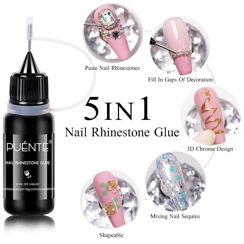 Gel Glitter Semi-Permanent Nail Art Varnish