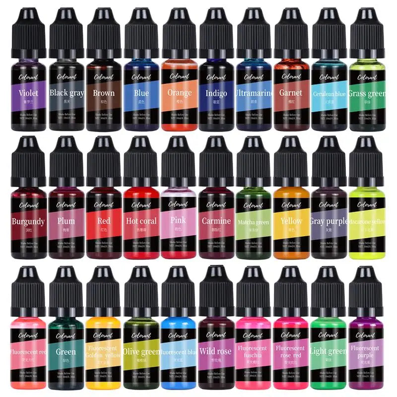 30 Colors Candle Dyes Pigment Set