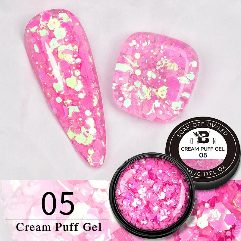 Candy Ombre Puff Gel Nail Polish