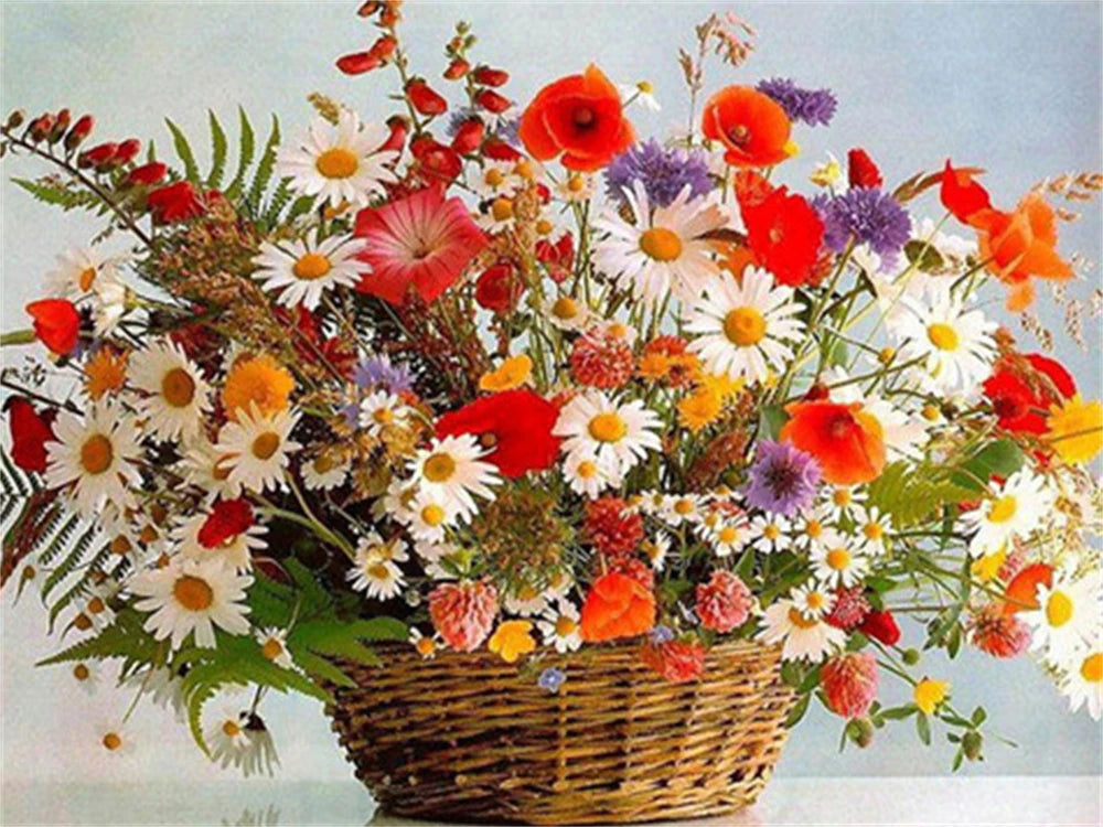 Flowers Scenery  11CT Cross Stitch  Embroidery Kit