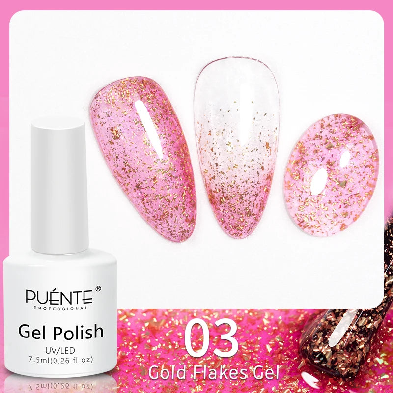 Gel Glitter Semi-Permanent Nail Art Varnish