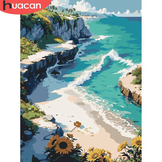 Painting By Number Seaside Landscape Kit