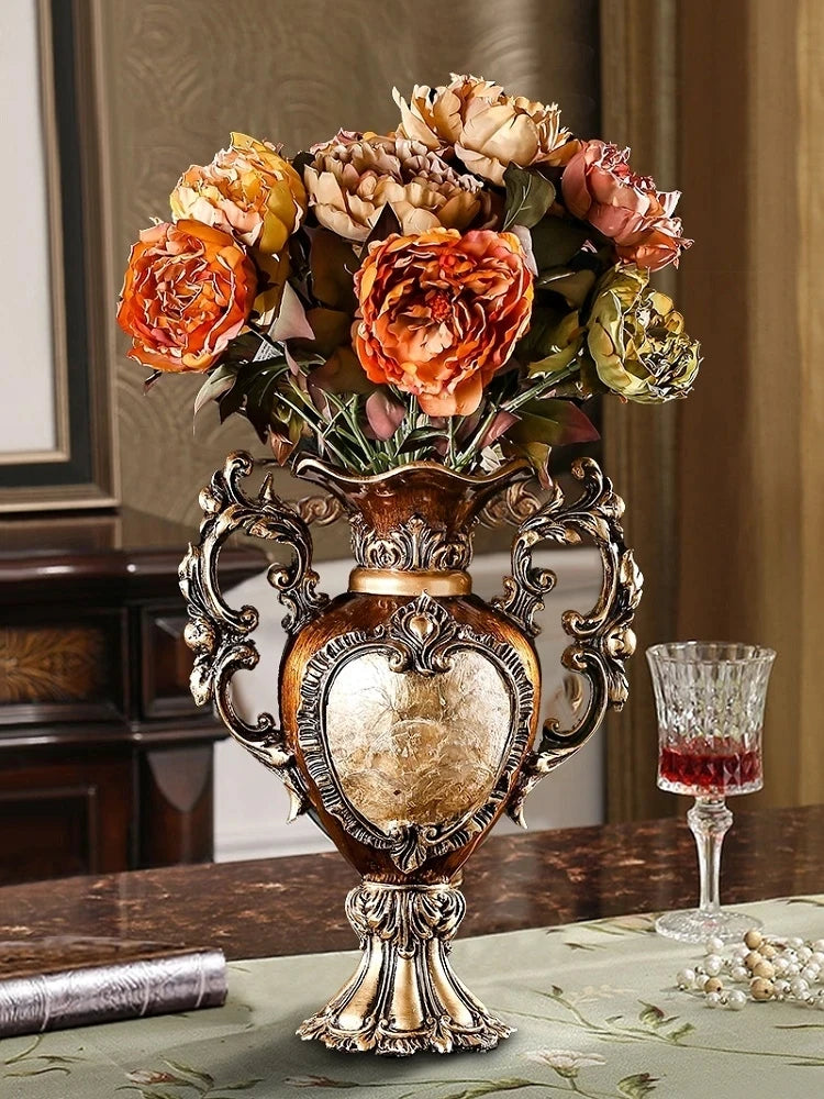 Luxury European Resin Vase Home Decorations