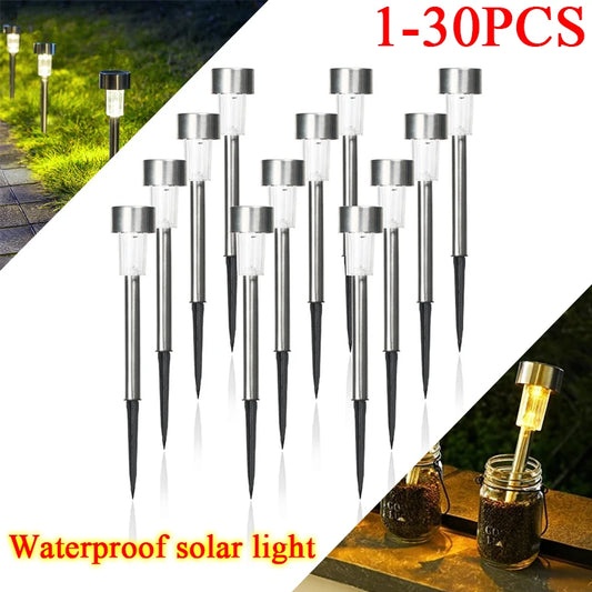 30Pcs Solar Garden Lighting for Pathway Patio