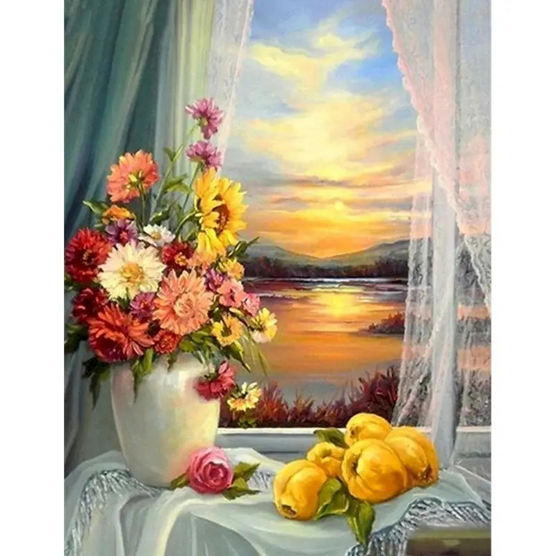 Paintings By Numbers Flowers Kits