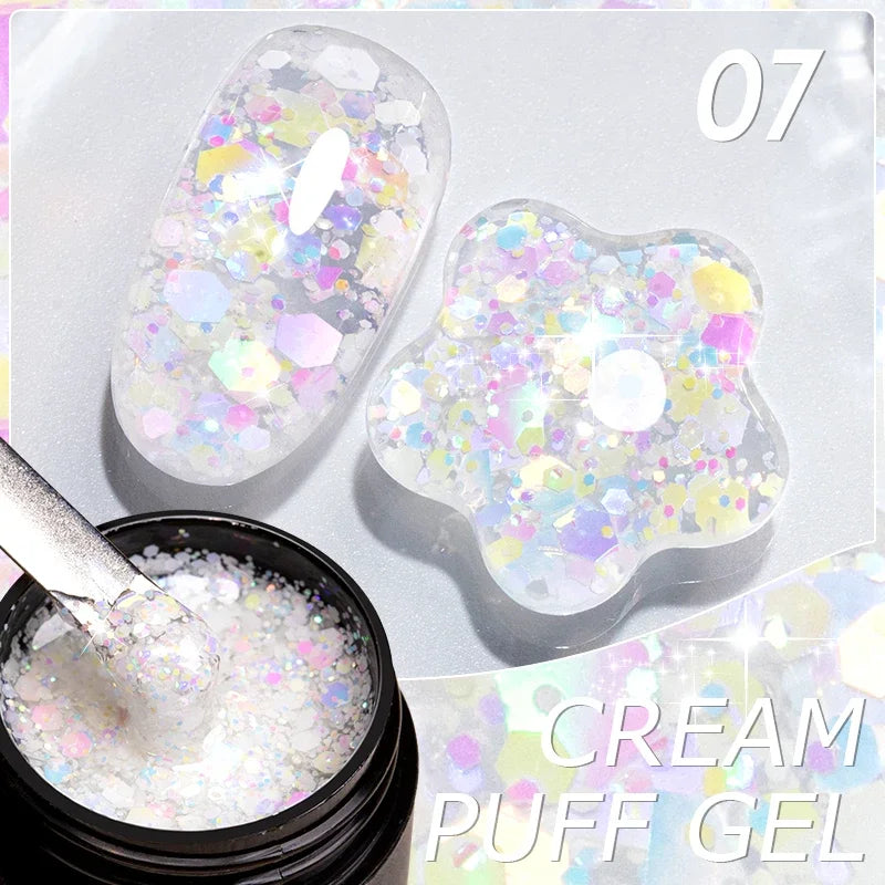 Gel Glitter Semi-Permanent Nail Art Varnish