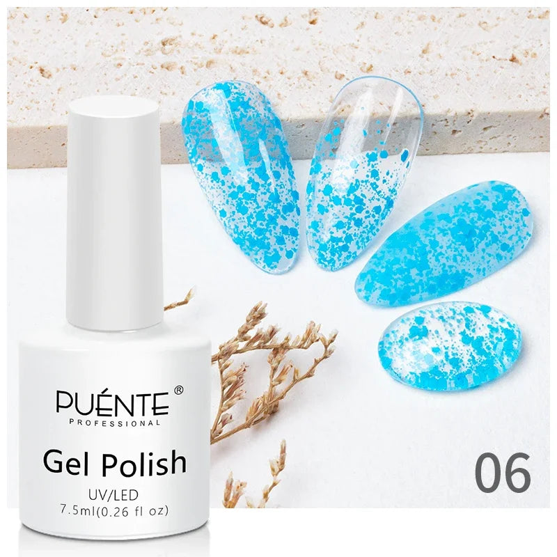 Gel Glitter Semi-Permanent Nail Art Varnish