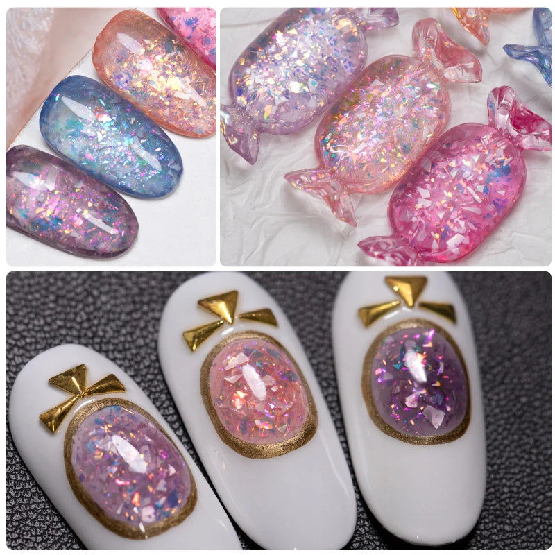 Glitter Nail Polish Sparkling Mica Shell Sequins