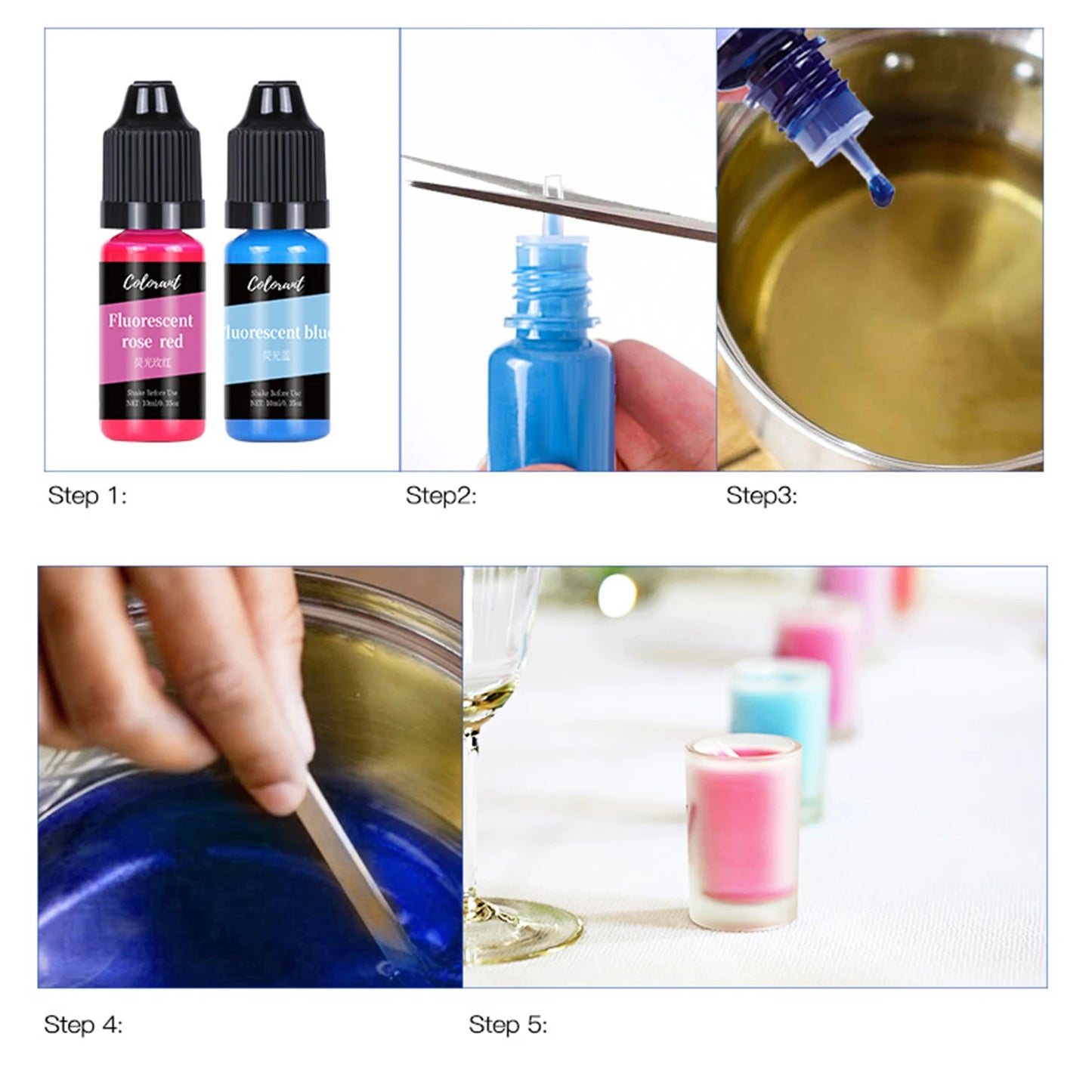 Candle Dyes Kit Liquid Colorant Pigment Set