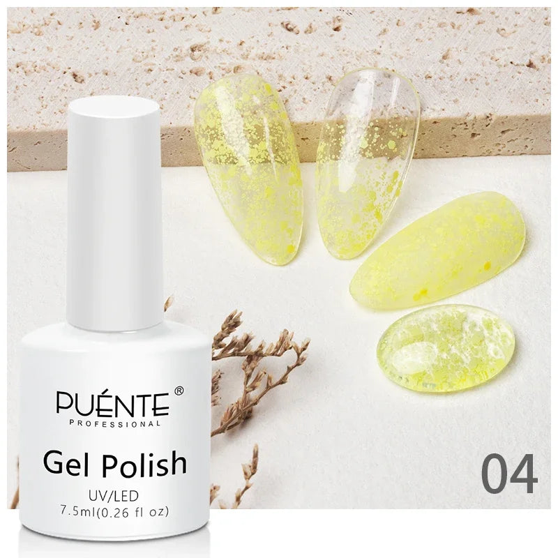 Gel Glitter Semi-Permanent Nail Art Varnish