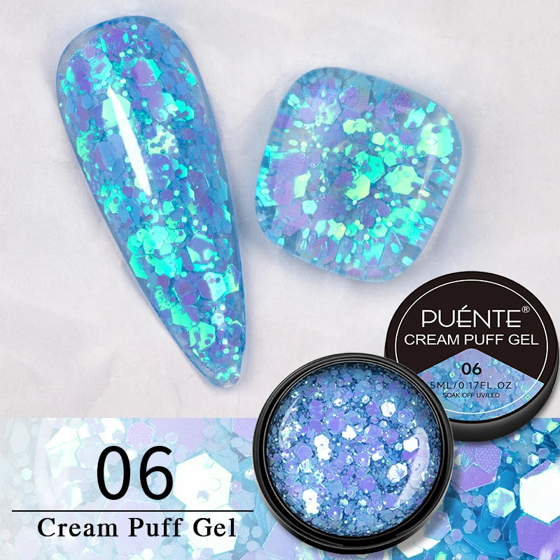 Glitter Nail Polish Sparkling Mica Shell Sequins