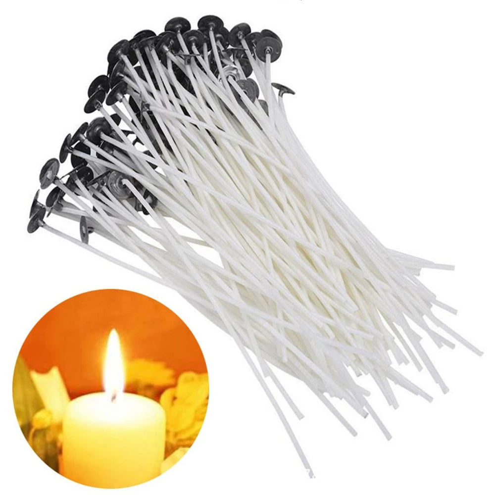 1000 PCS Smokeless Candle Wick Pre-Waxed