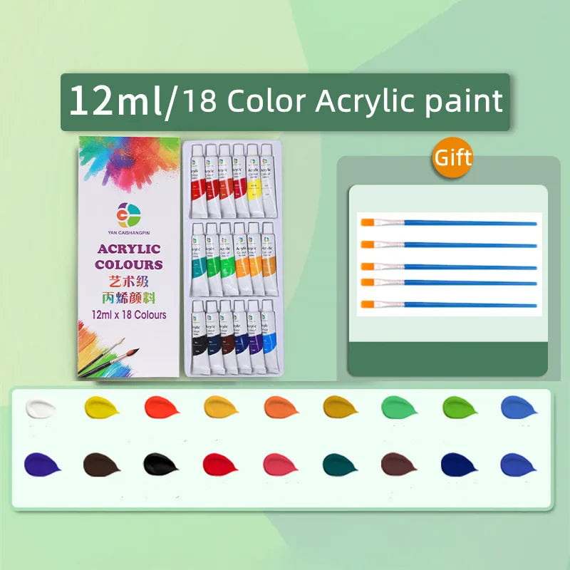 Acrylic Paint 12 18 24 36 Color Paint Set