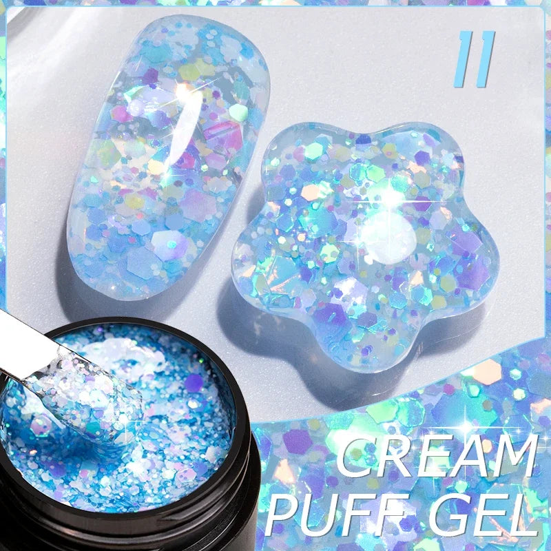 Gel Glitter Semi-Permanent Nail Art Varnish