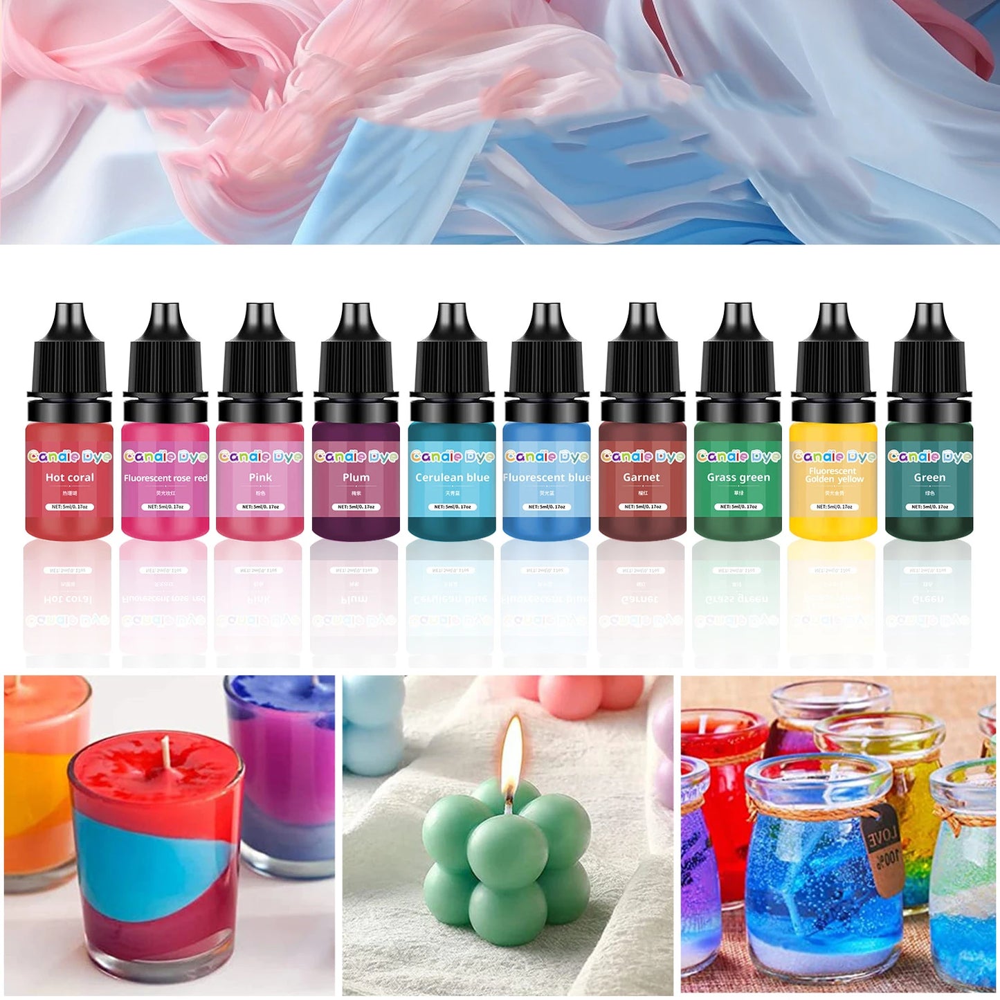 33 Colors Candle Wax Pigment Colorant Supplies