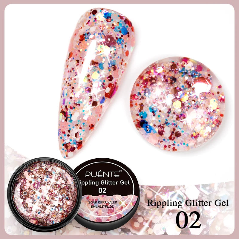 Glitter Nail Polish Sparkling Mica Shell Sequins