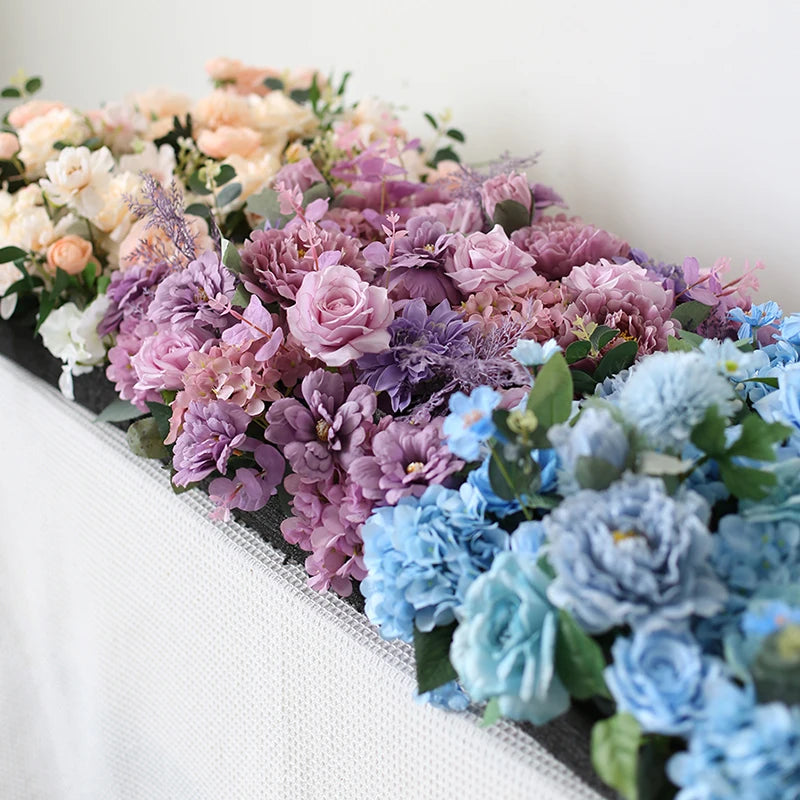 Artificial Flower Row Wedding Backdrop Decor