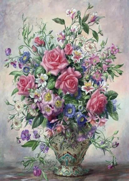 Painting By Numbers Flowers Kits