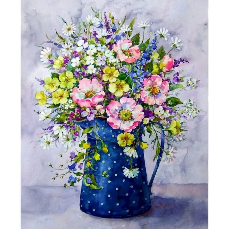 Paintings By Numbers Flowers On Canvas