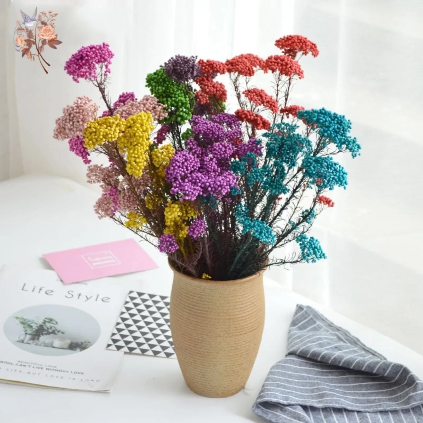 Natural Dried Eternal Rice Flowers