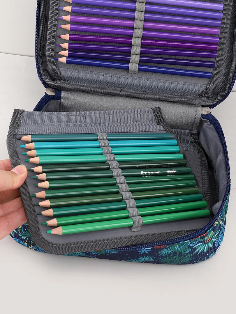 Pencil Case Aesthetic  Large Capacity 72 Holes