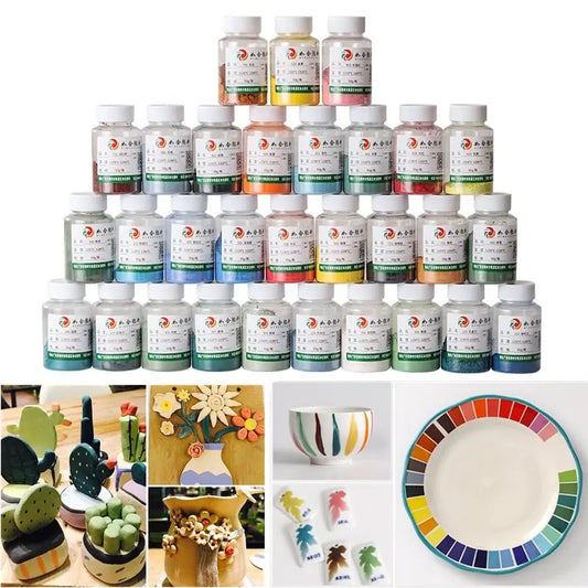 30 Color Pottery Underglaze Pigment