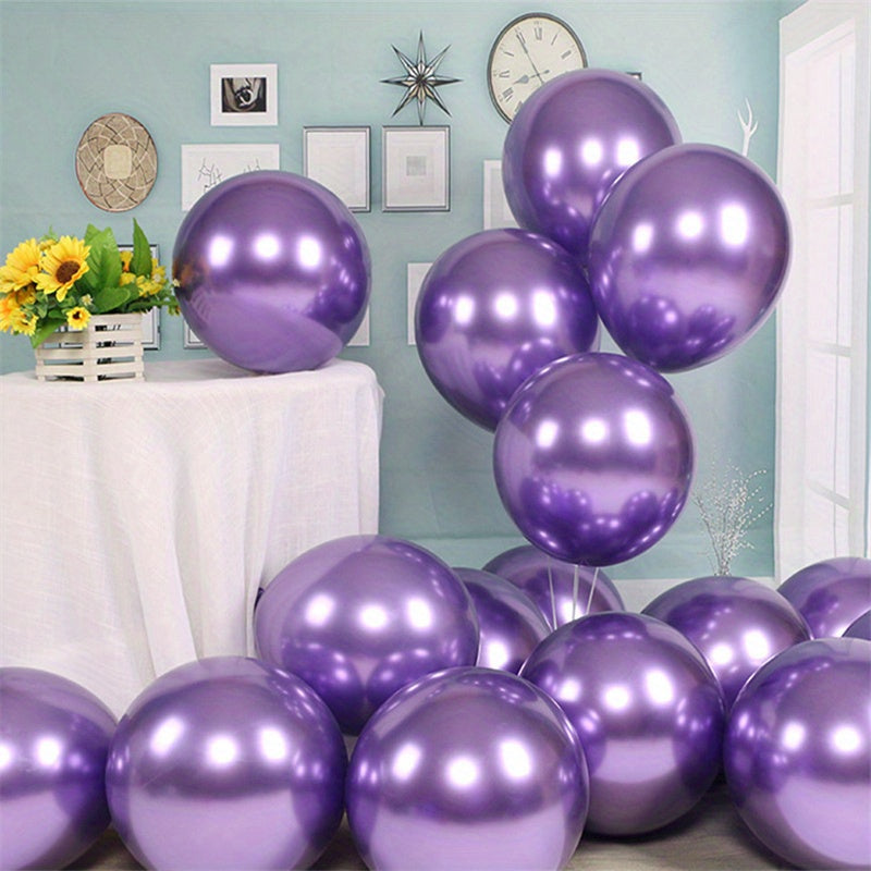 100pcs 5 Inch Metal Mixed Color Balloons