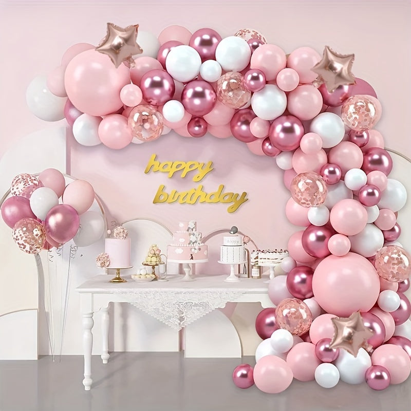 160pcs, Pink Balloon Garland Arch Kit