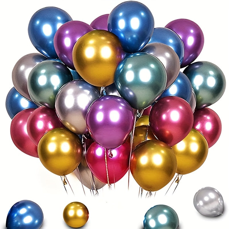 100pcs 5 Inch Metal Mixed Color Balloons