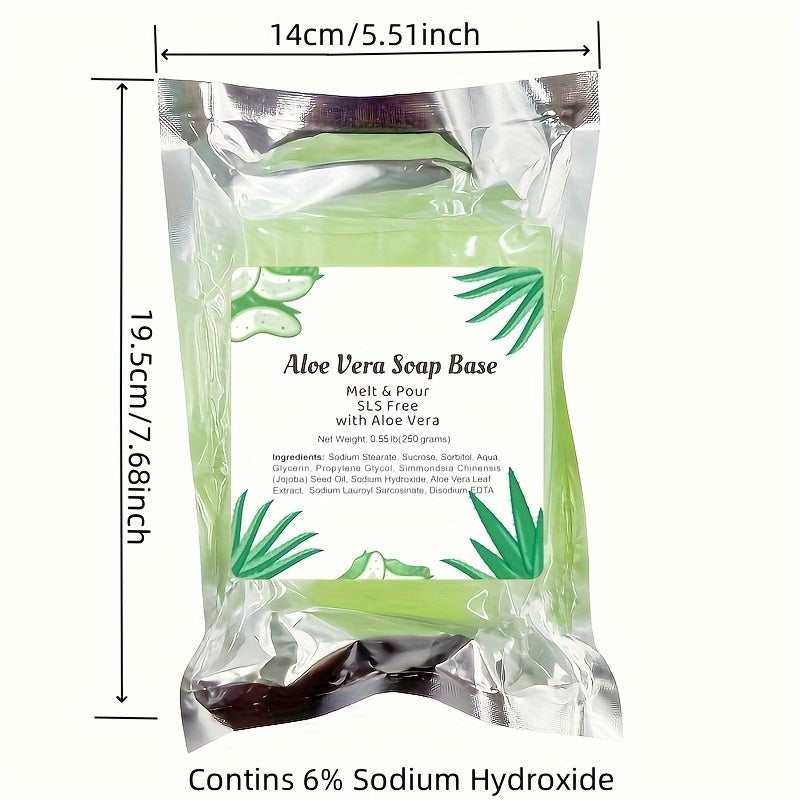 8.82oz Aloe Vera Soap Base, Soap Making Supplies