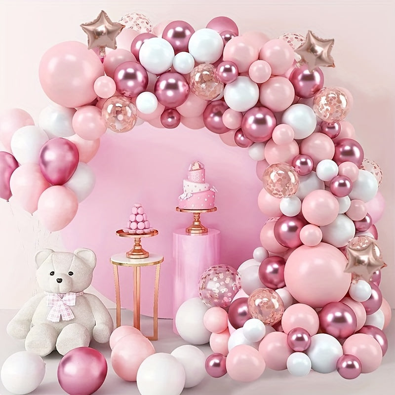 160pcs, Pink Balloon Garland Arch Kit